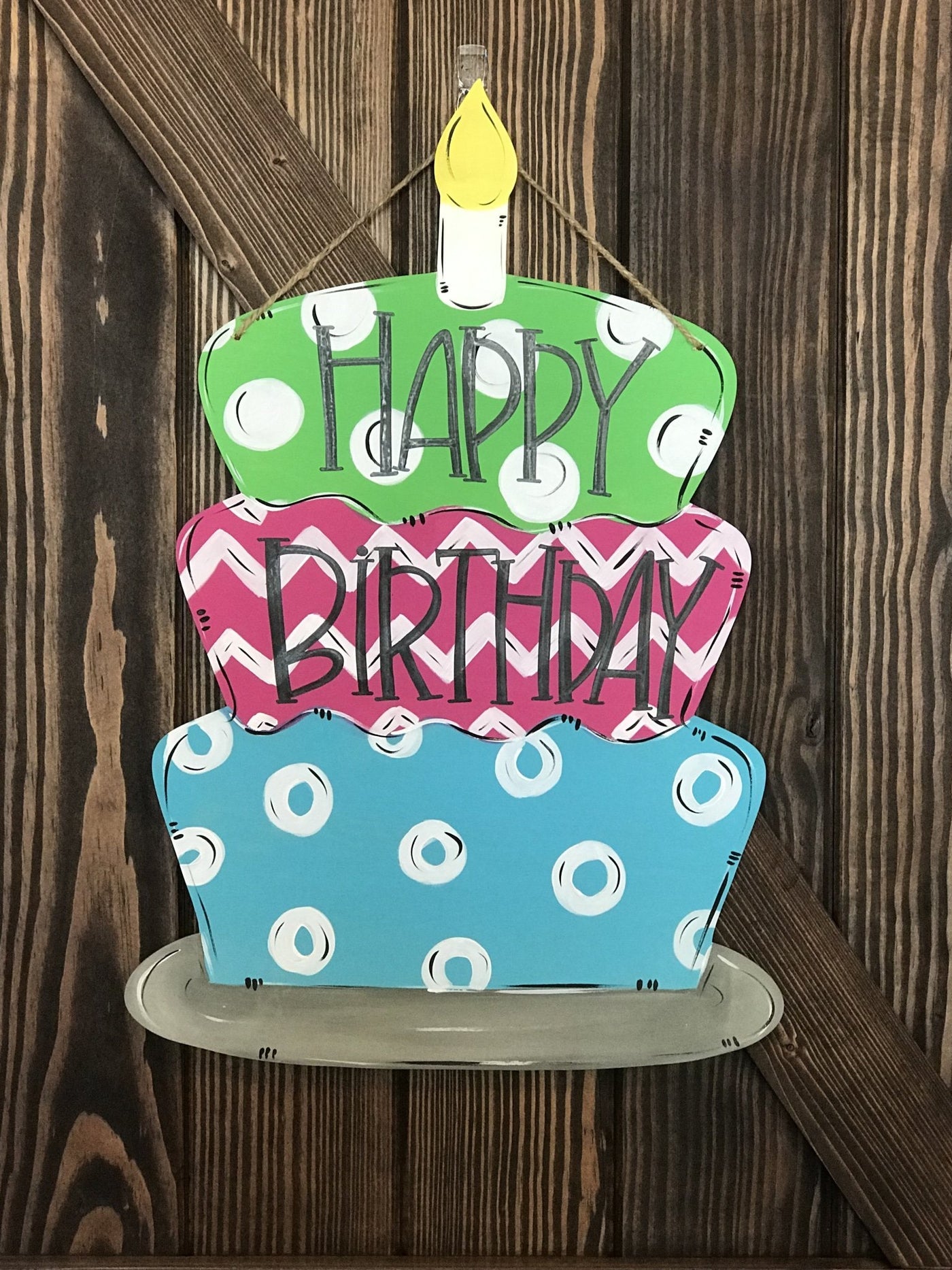 7/13/19 Door Hanger Workshop @ 1:00Pm Birthday Cake
