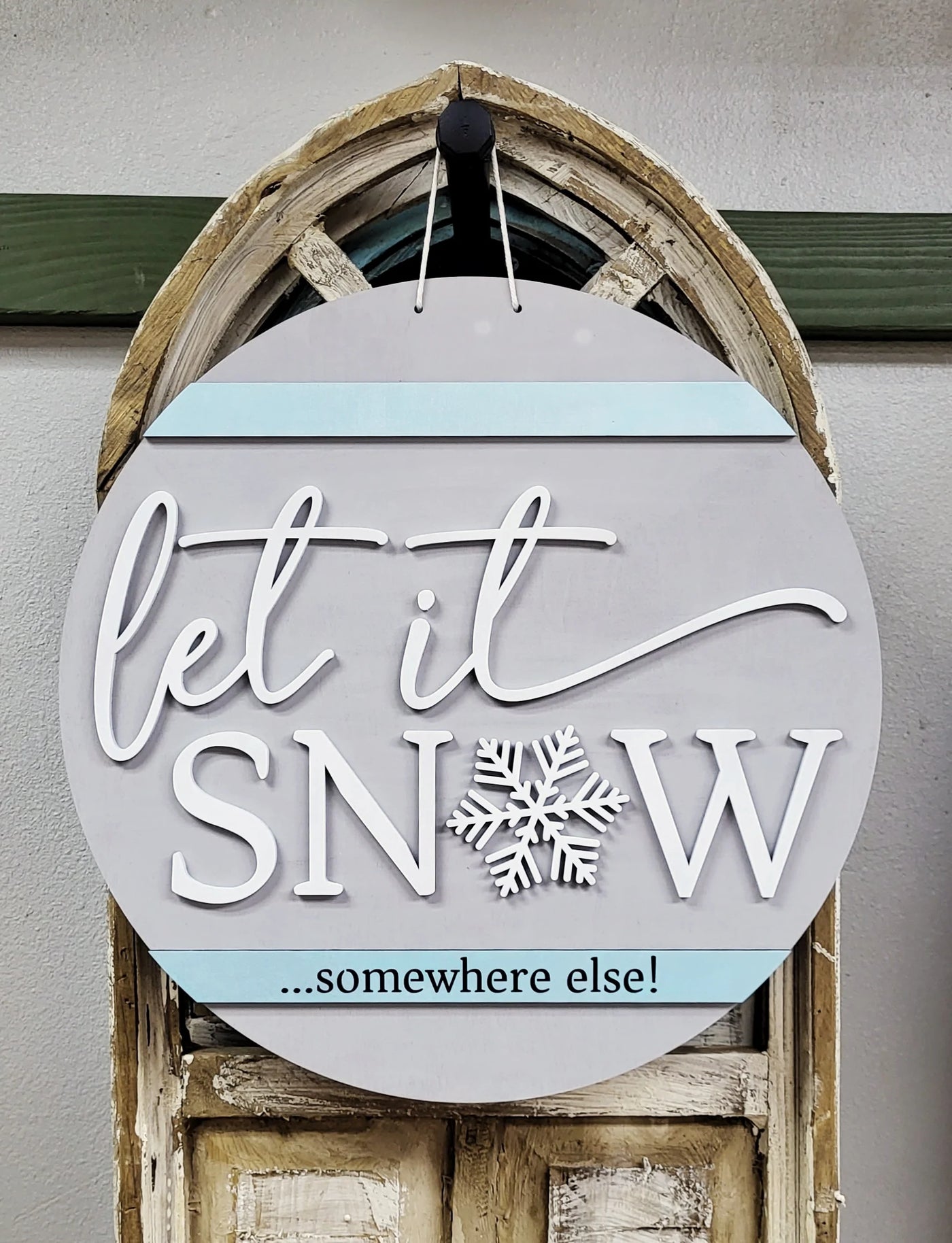 Let It Snow Somewhere Else: 3D Round Design & Swappable Design