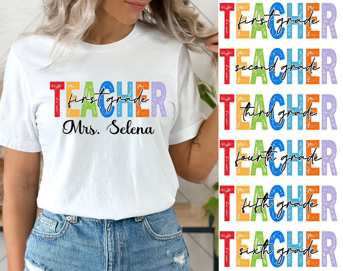 Teacher grade personalized Tee
