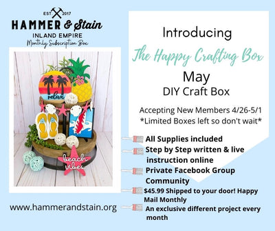 Happy Crafting Box  OPEN (Monthly Adult Box) Founding Member Shipped