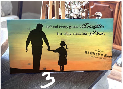 Scenery Fathers Day Pallet Sign