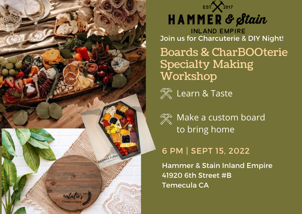 9/15 6-8pm Boards & CharBOOterie Specialty workshop