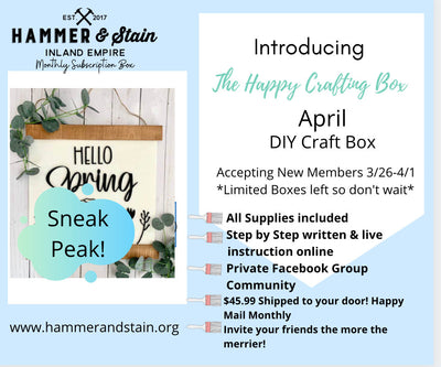 Happy Crafting Box  OPEN (Monthly Adult Box) Founding Member Shipped