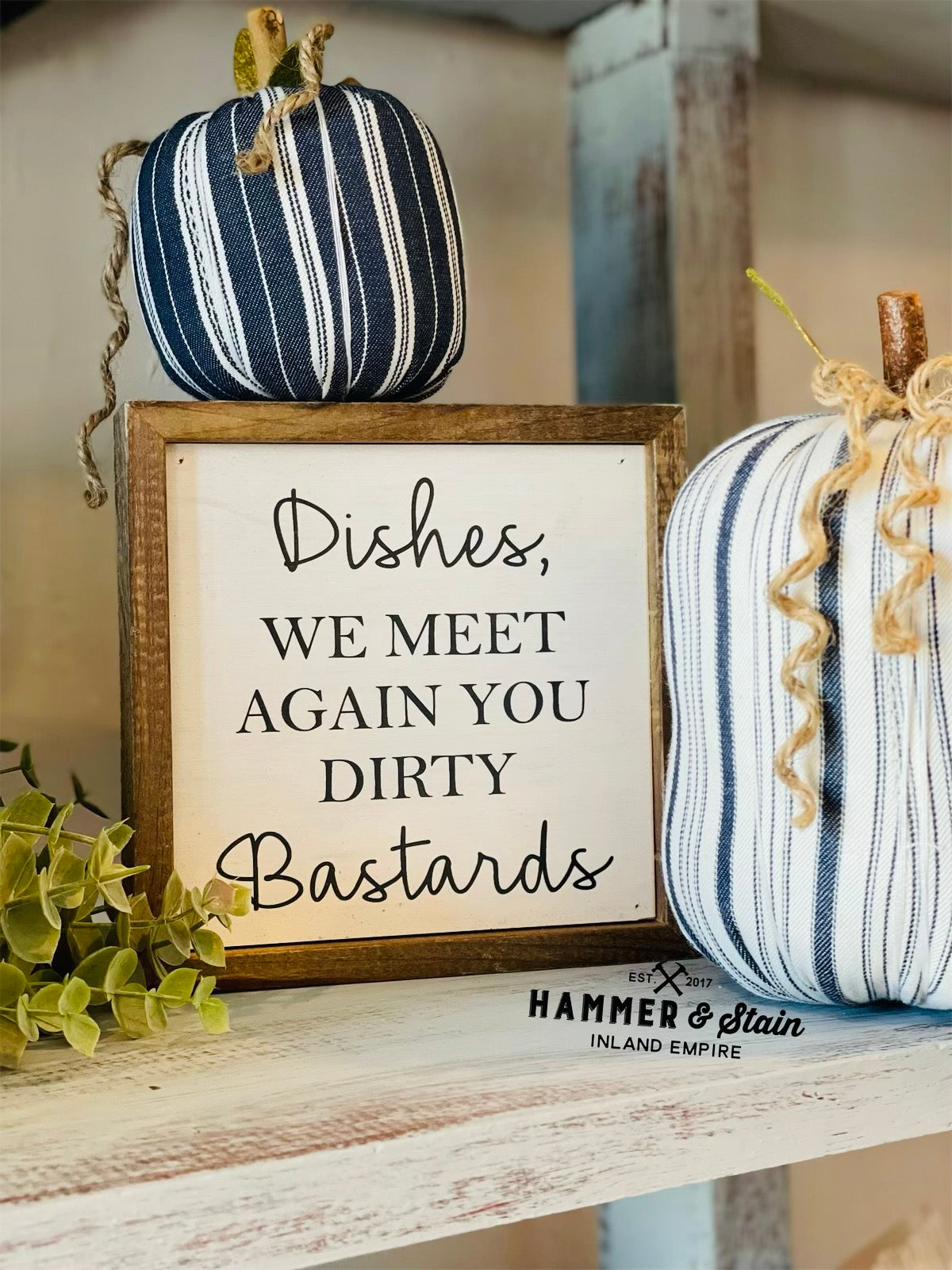 Framed Sign 6: Dishes we meet