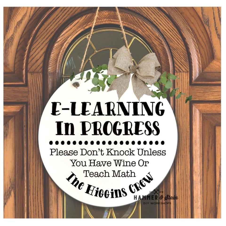 Virtual learning sign