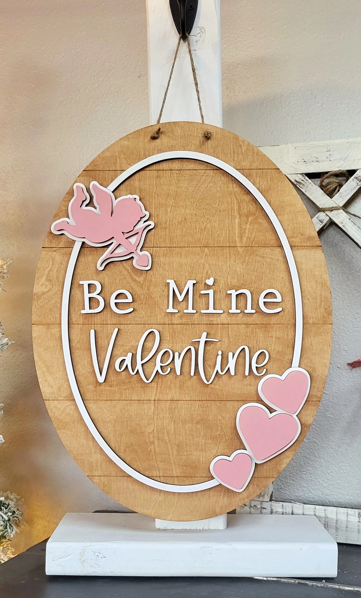 Be Mine Valentine Oval Door Hange